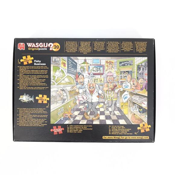 WASGIJ? No. 20 Jumbo "Fishy Business" 1000 Piece Jigsaw Original Puzzle - GUC - Picture 8 of 12